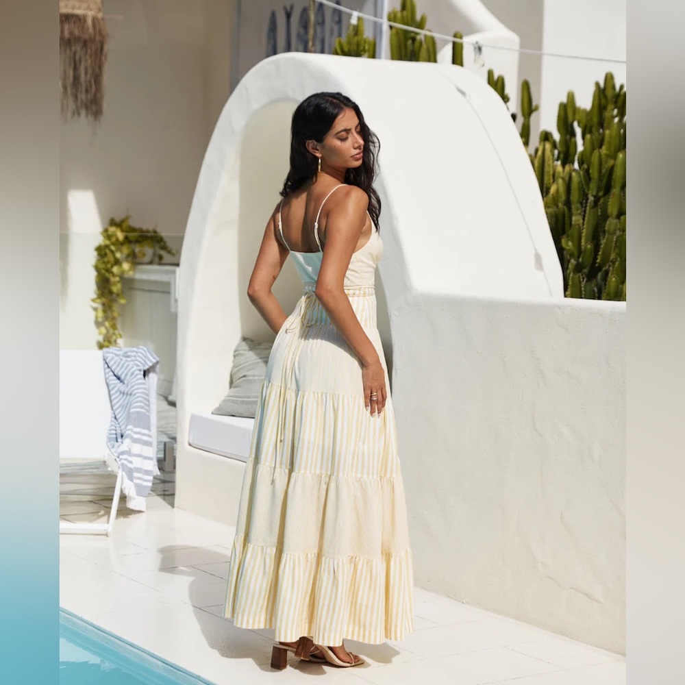 Picnic Season Maxi Dress Yellow - Picture 2 of 6